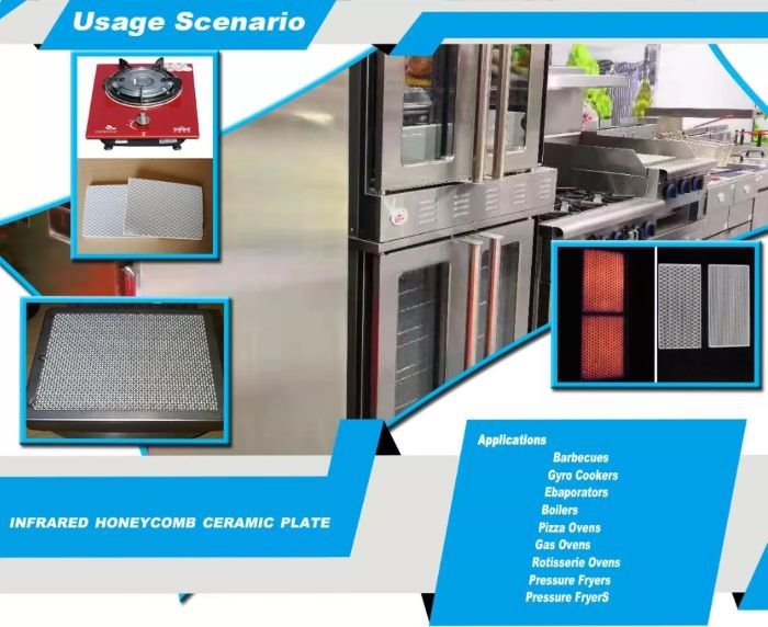 infrared ceramic BBQ plate use